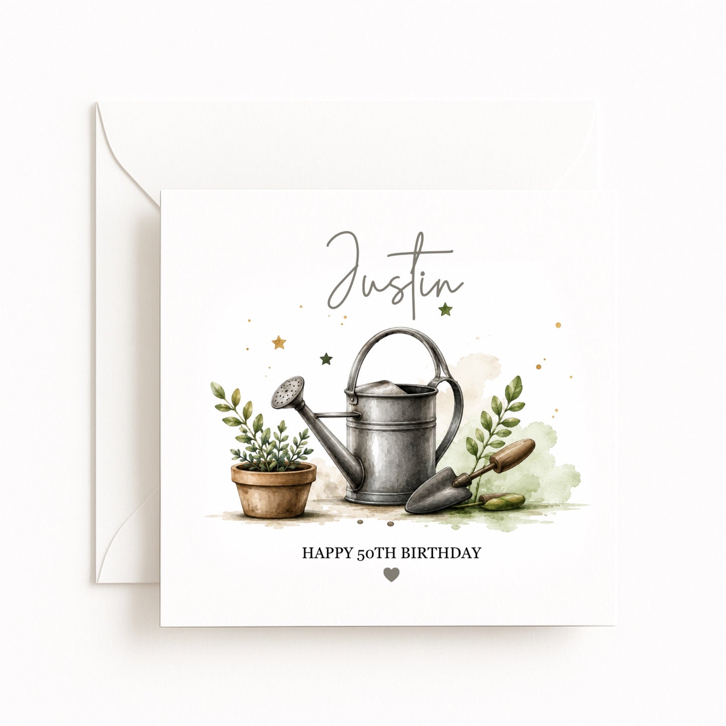 Personalised Gardening Birthday Card