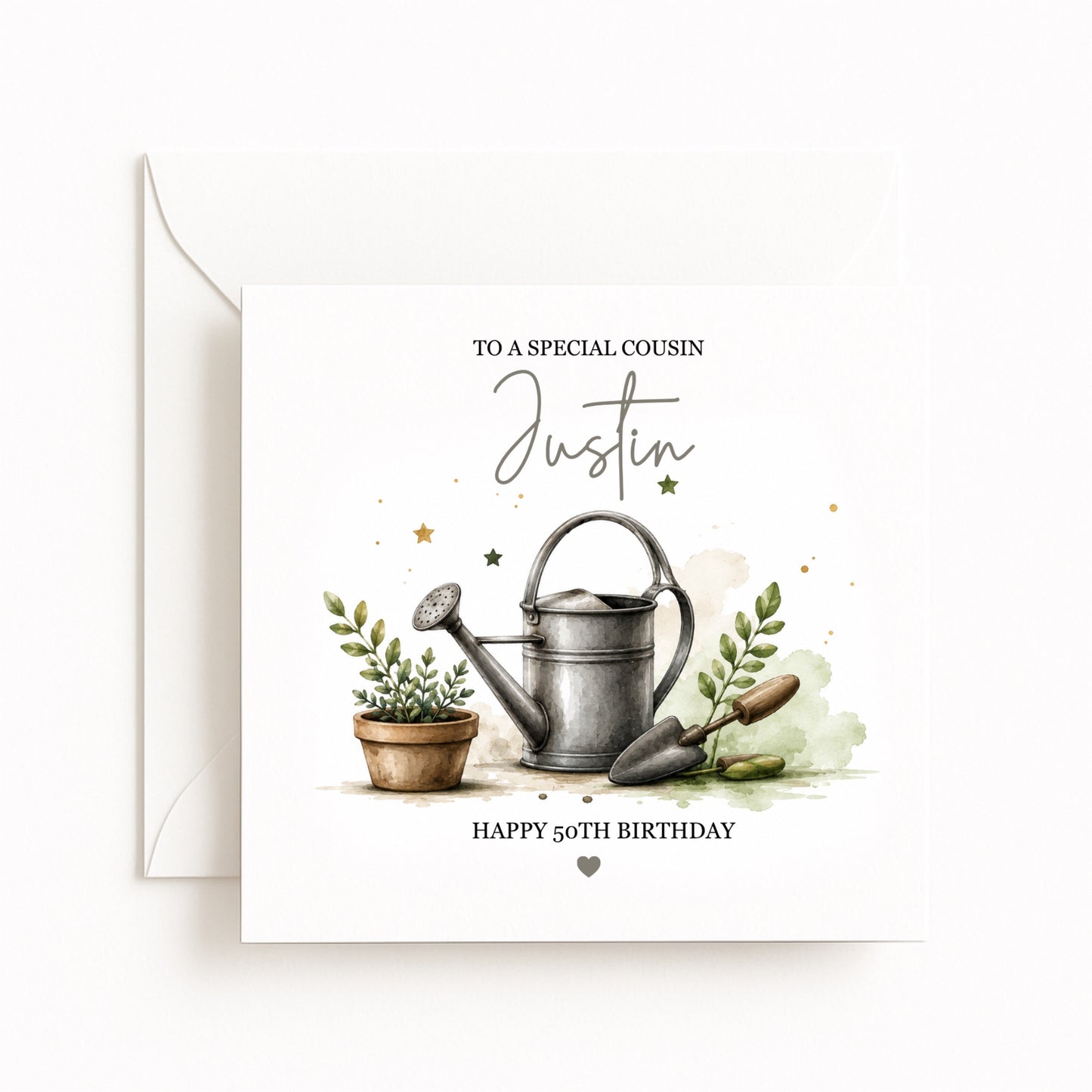 Personalised Gardening Birthday Card