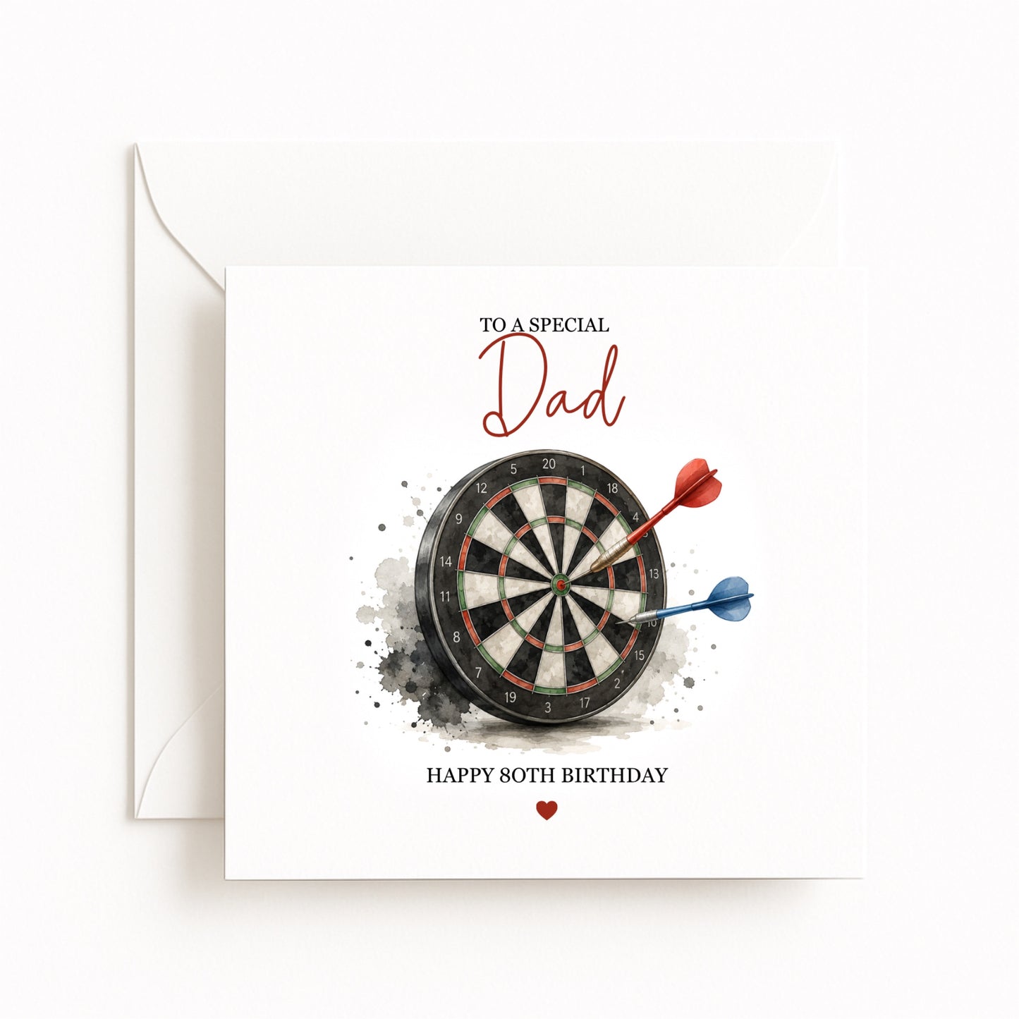 Personalised Darts Birthday Card