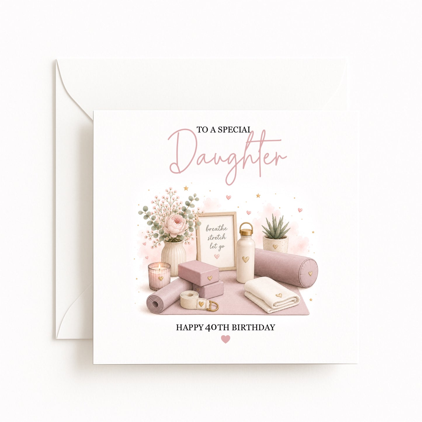 Yoga Birthday Card