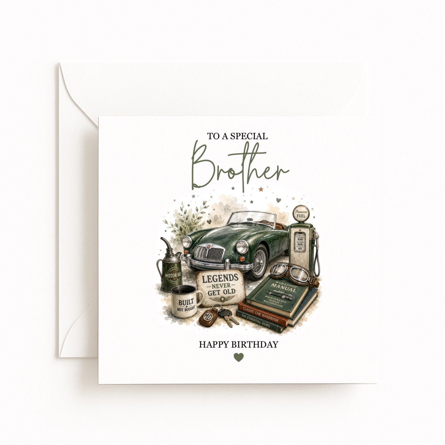 Personalised Classic Car Birthday Card