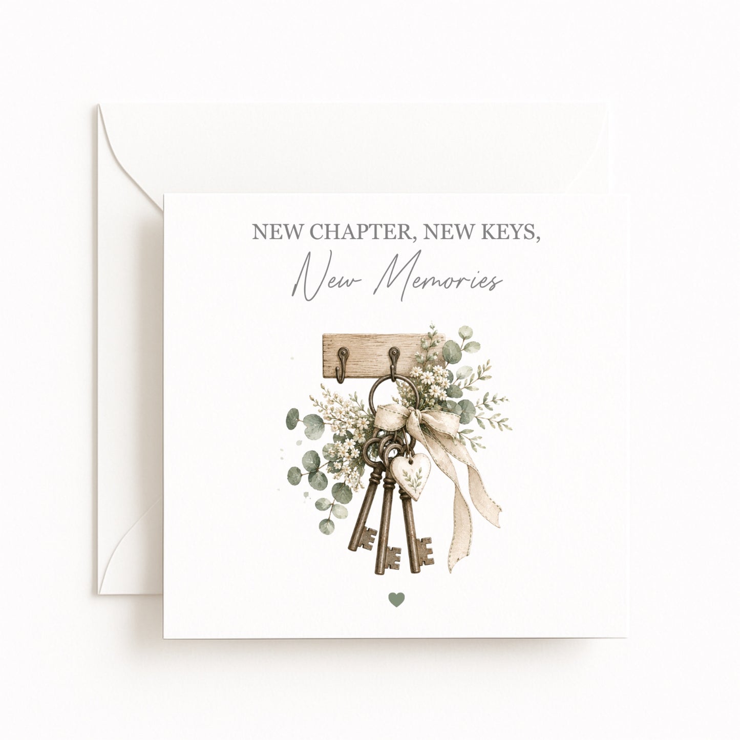 Vintage Keys New Home Card