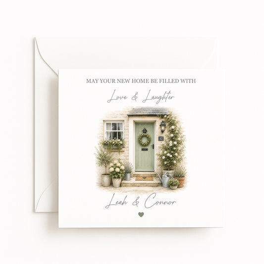 Green Front Door Card