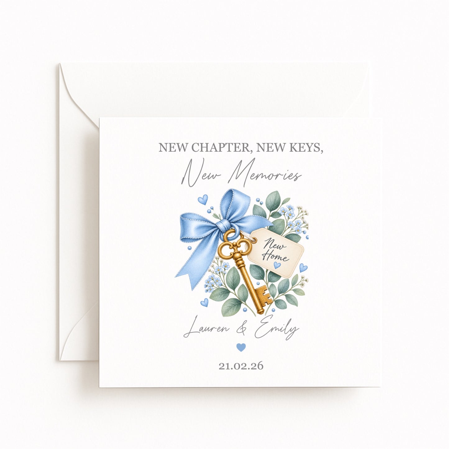 Blue Ribbon Keys New Home Card