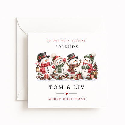 Snowmen Christmas Card
