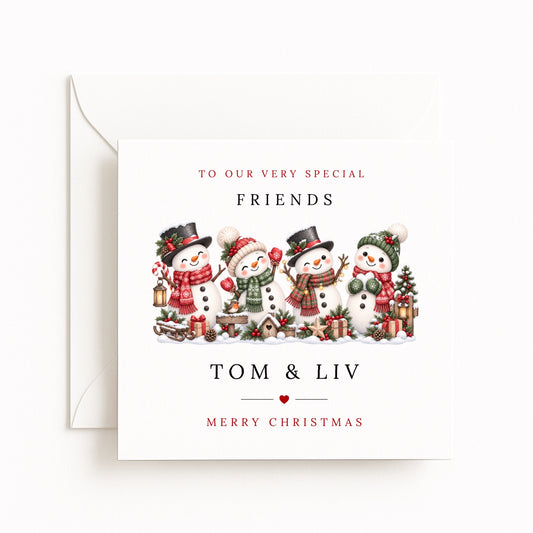 Snowmen Christmas Card