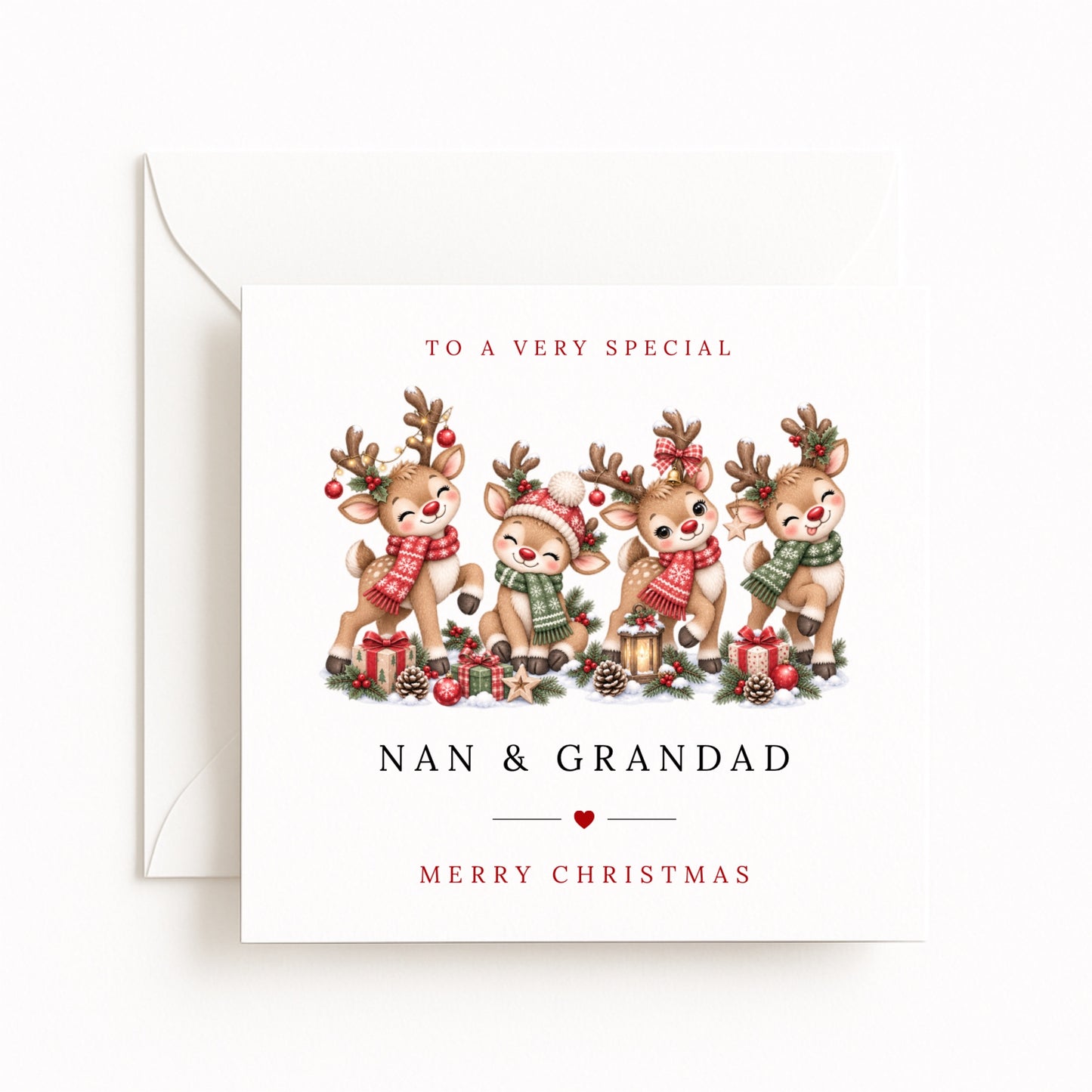 Reindeers Christmas Card
