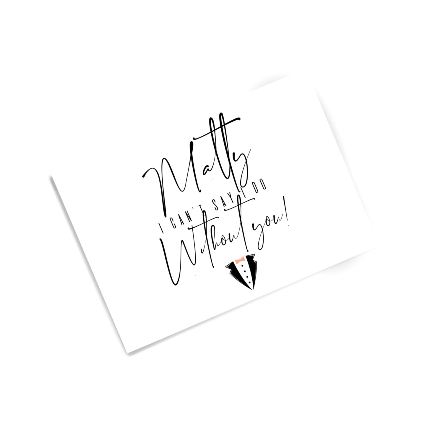 Personalised Groomsman Cards