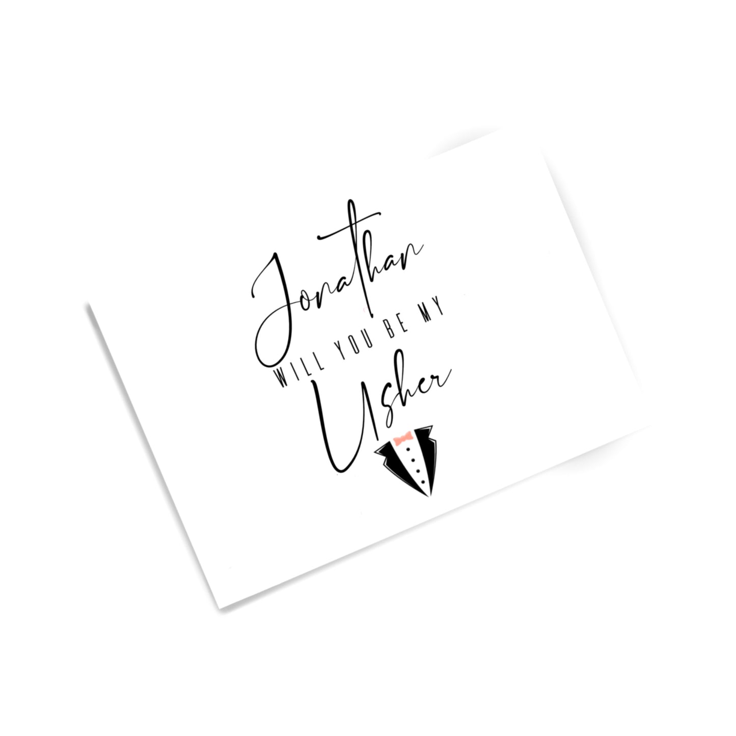 Personalised Groomsman Cards
