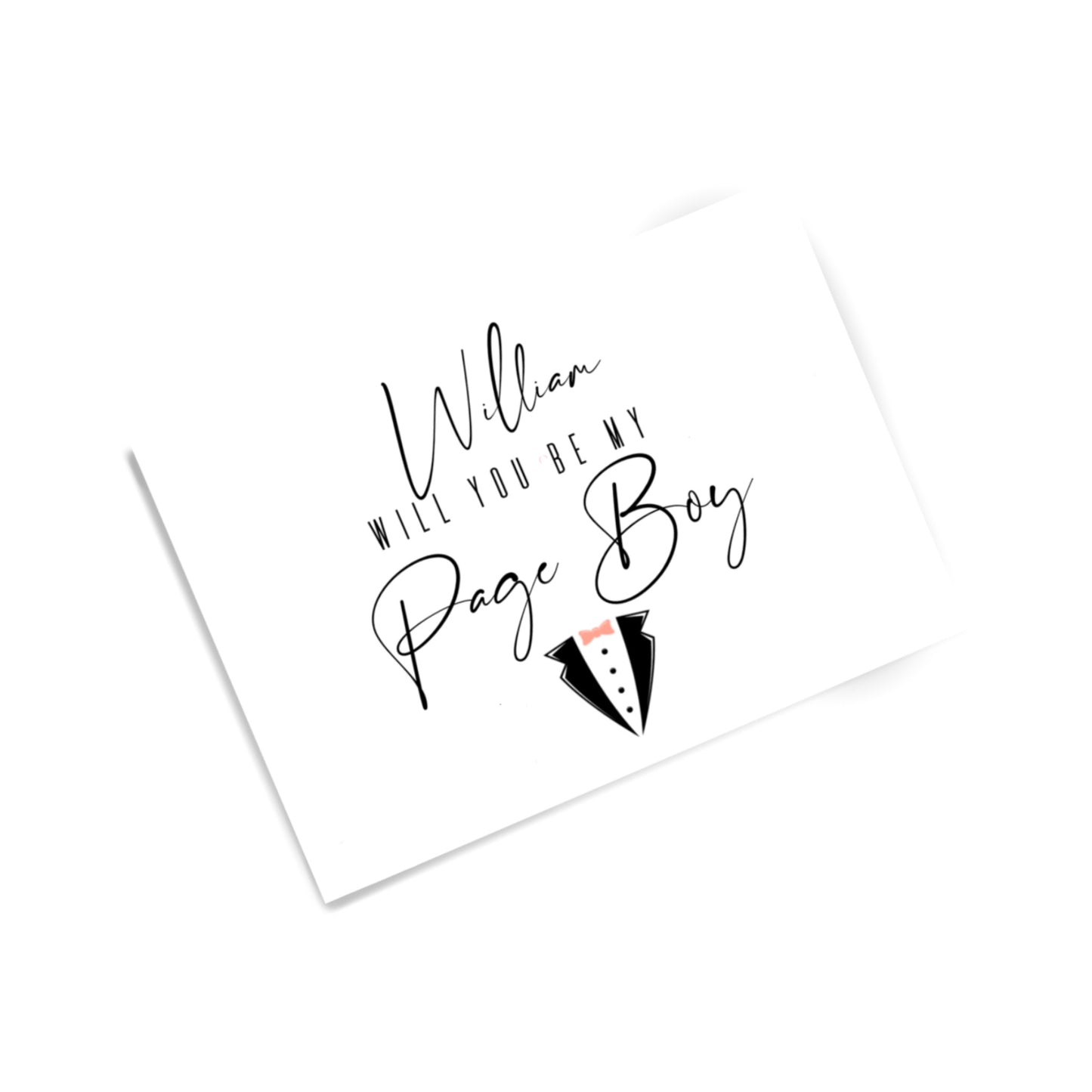 Personalised Groomsman Cards