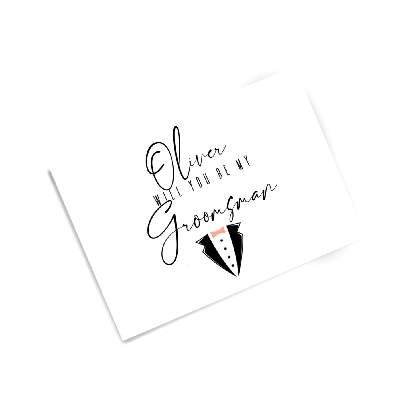 Personalised Groomsman Cards