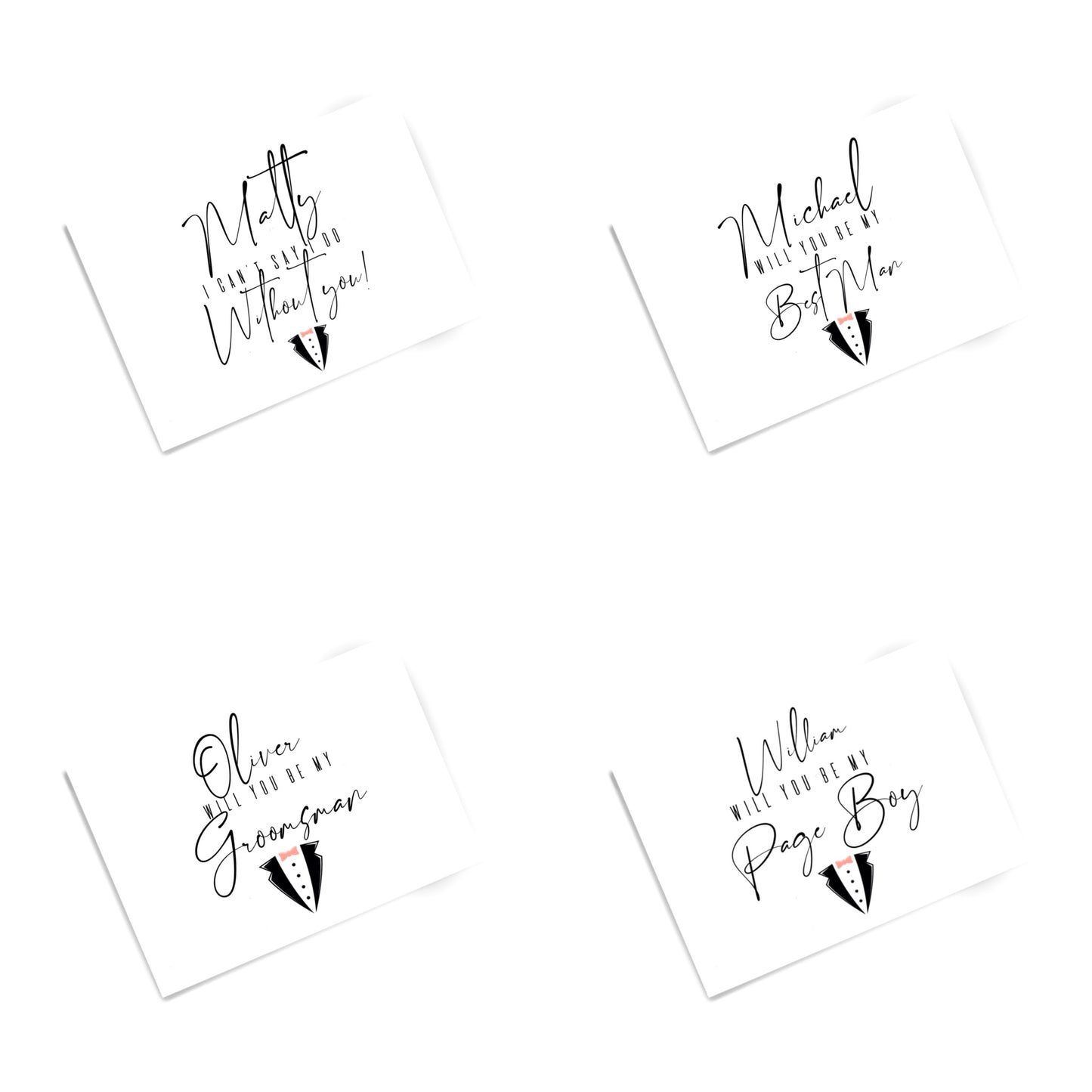Personalised Groomsman Cards