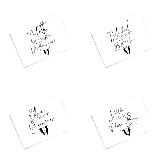 Personalised Groomsman Cards