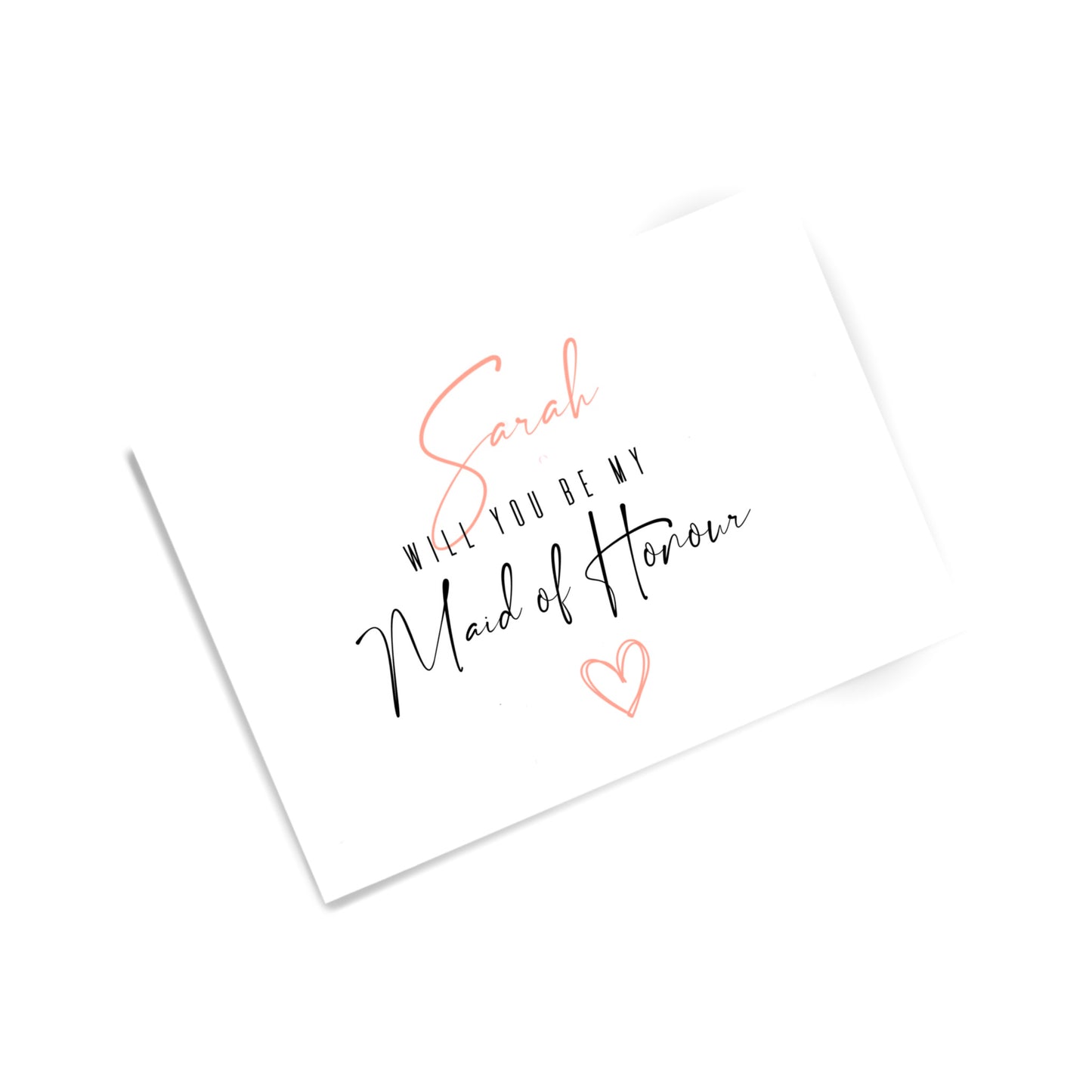 Personalised Bridal Party Cards