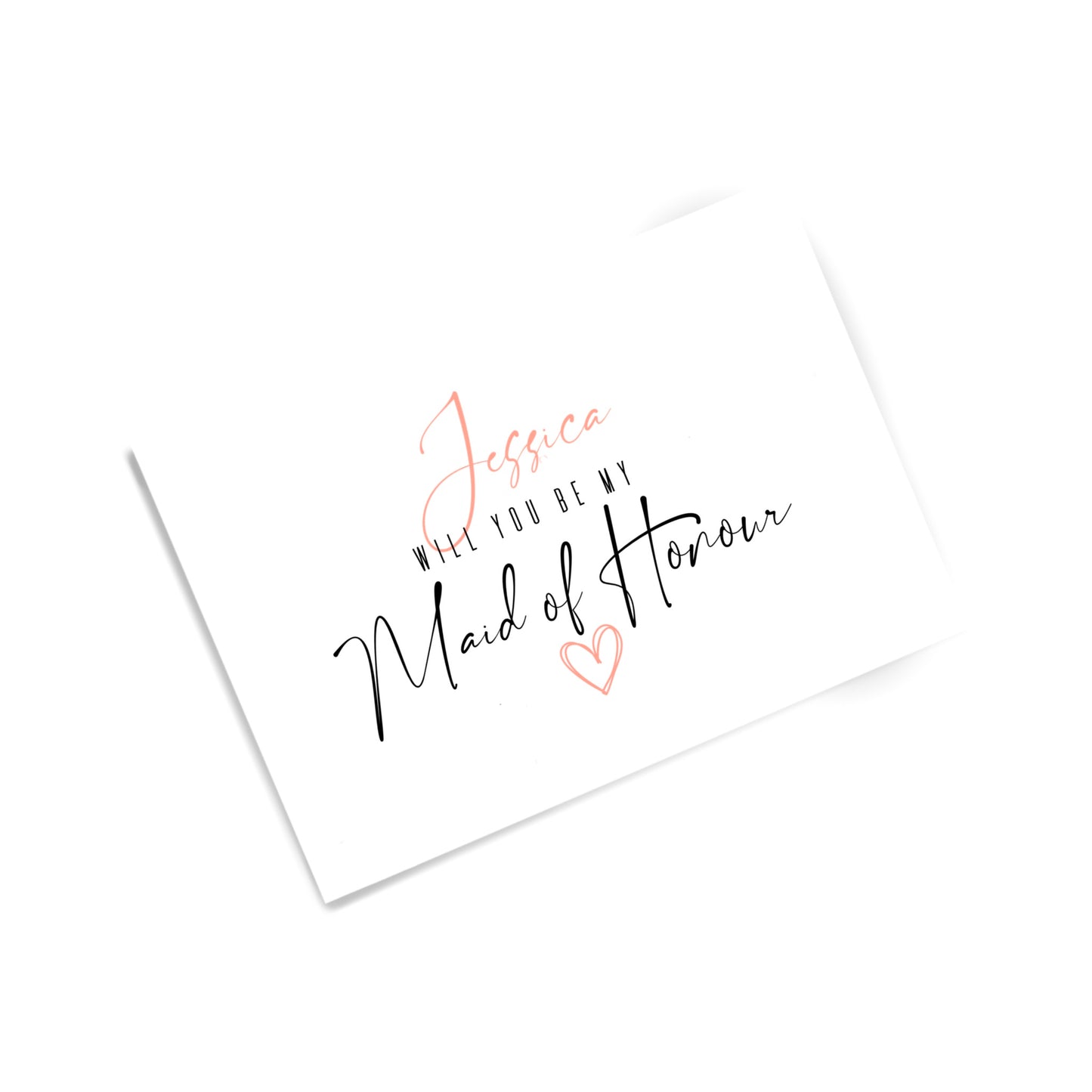 Personalised Bridal Party Cards