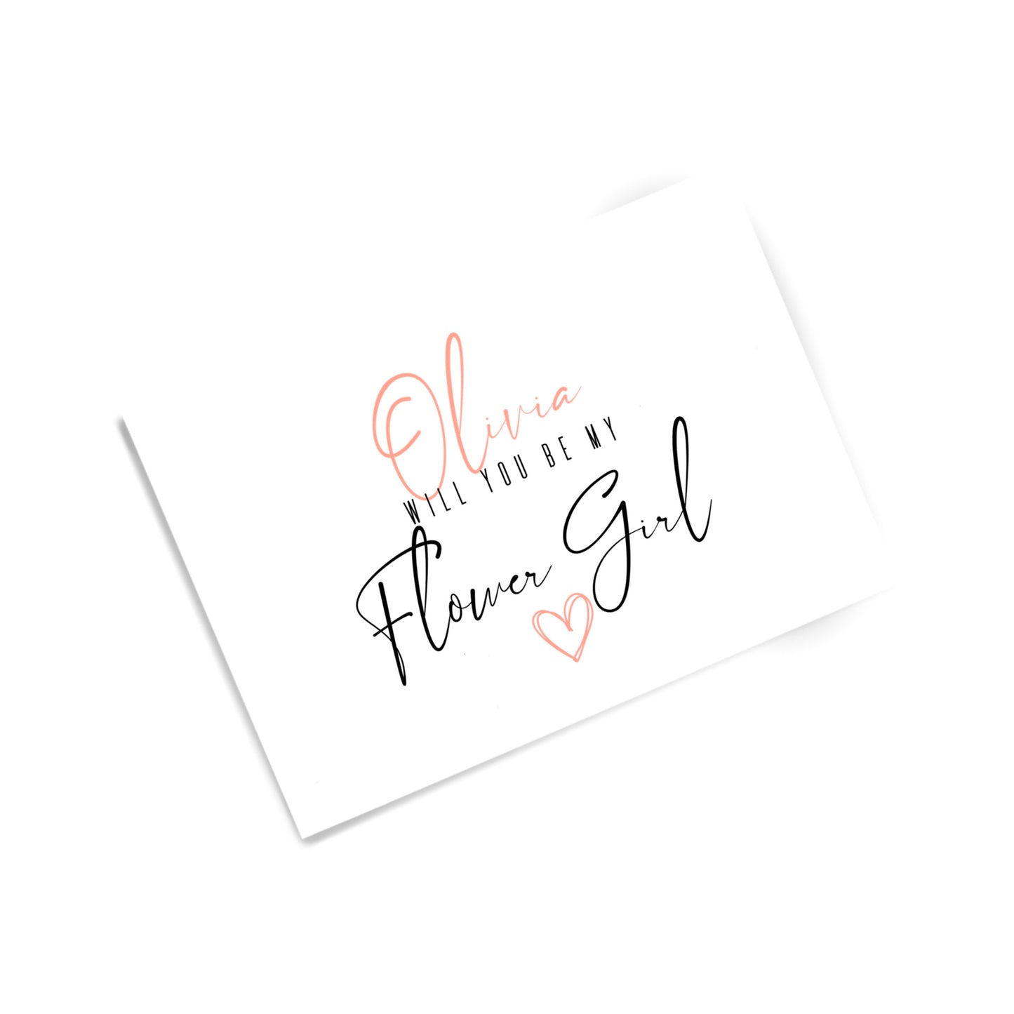 Personalised Bridal Party Cards