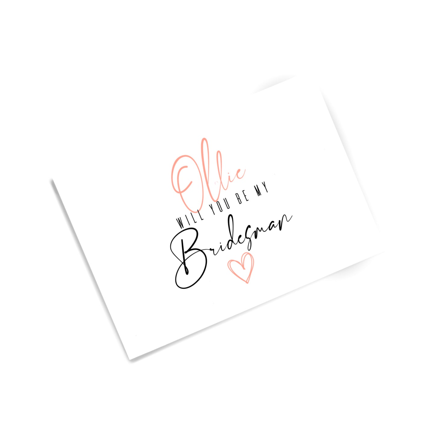 Personalised Bridal Party Cards