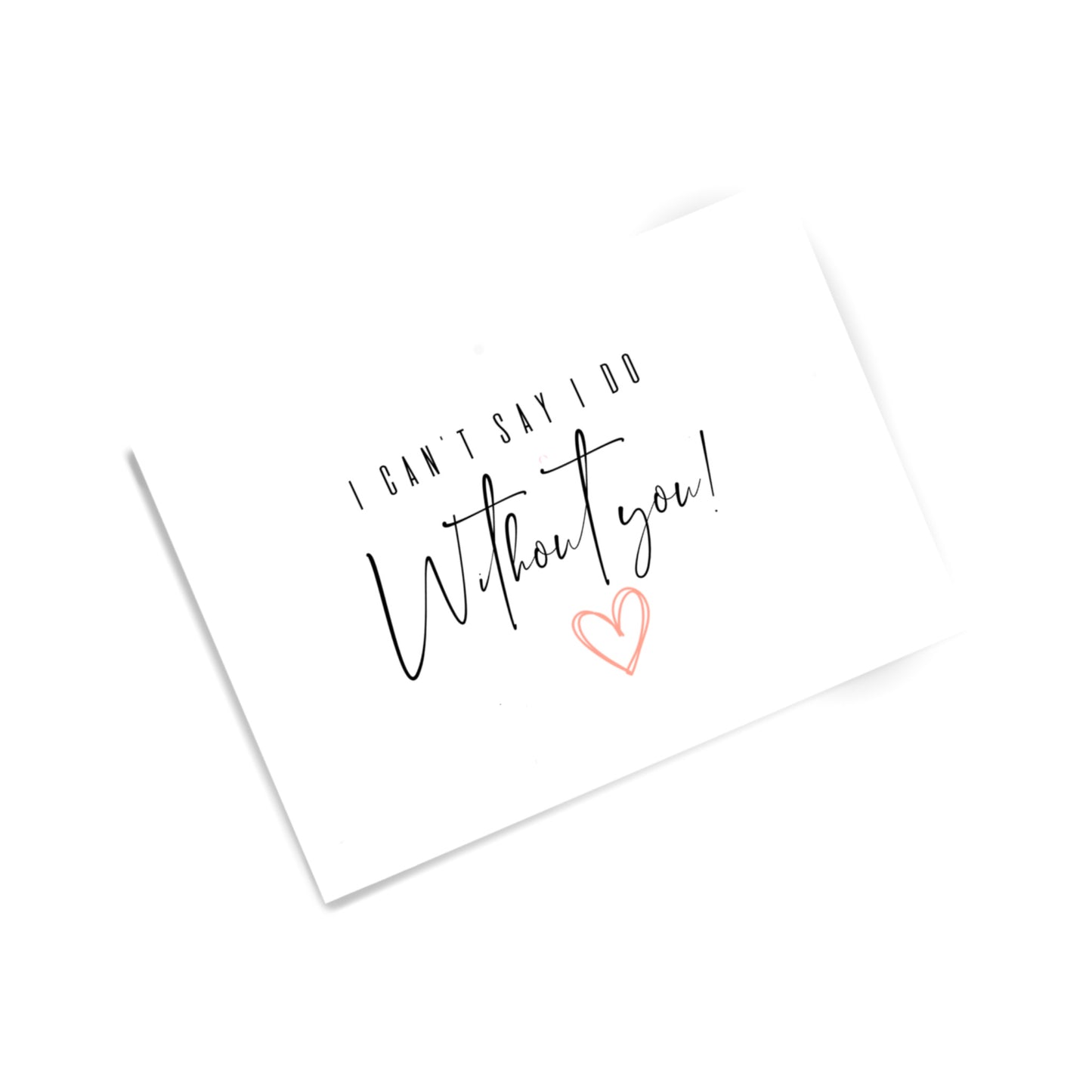 Bridal Party Cards