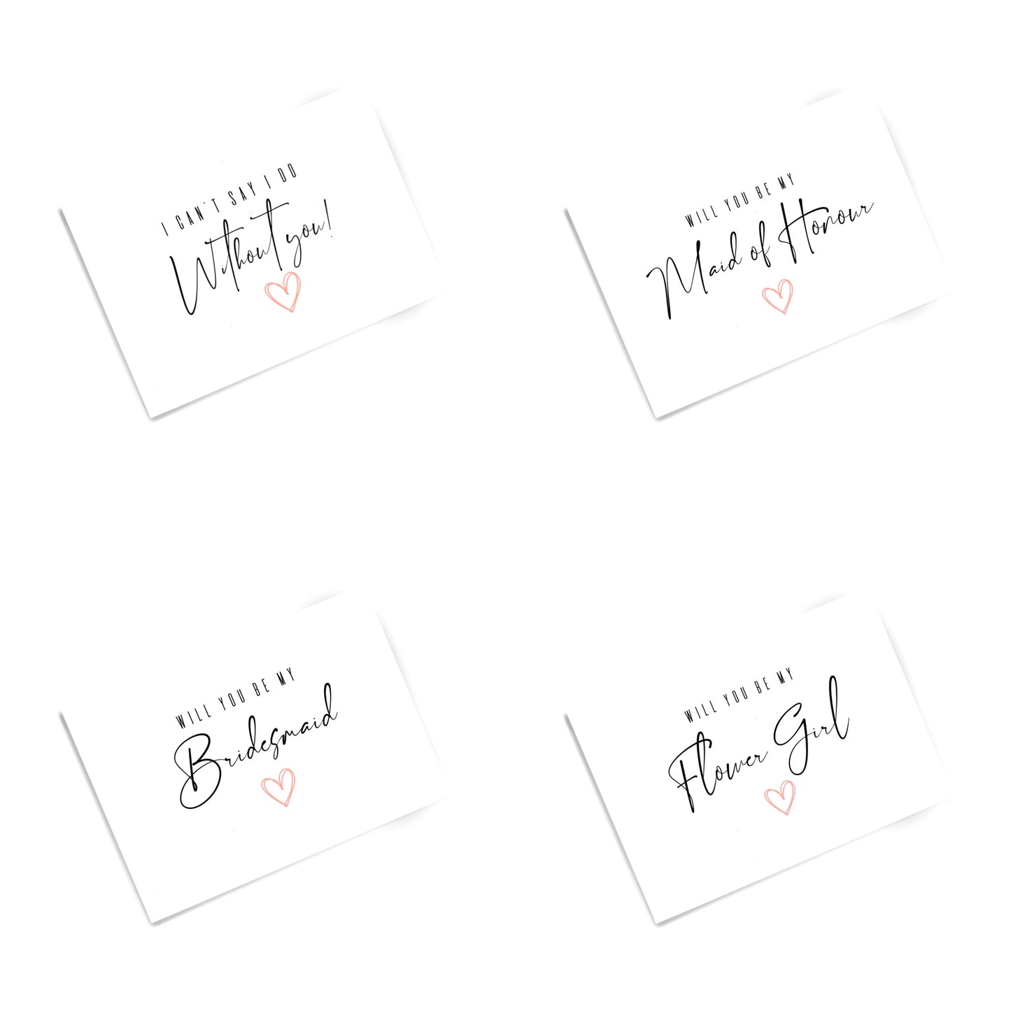 Bridal Party Cards