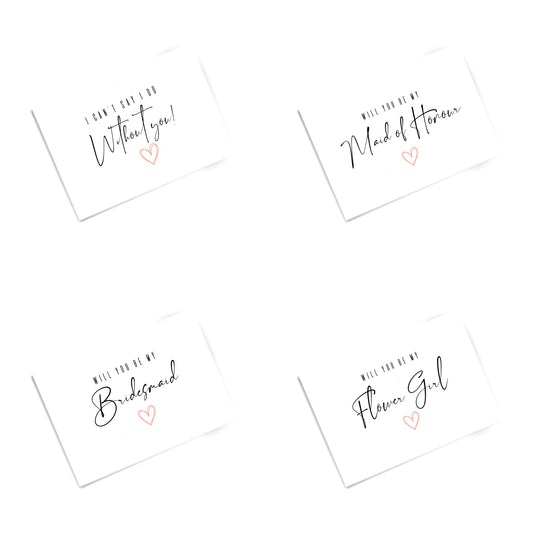 Bridal Party Cards
