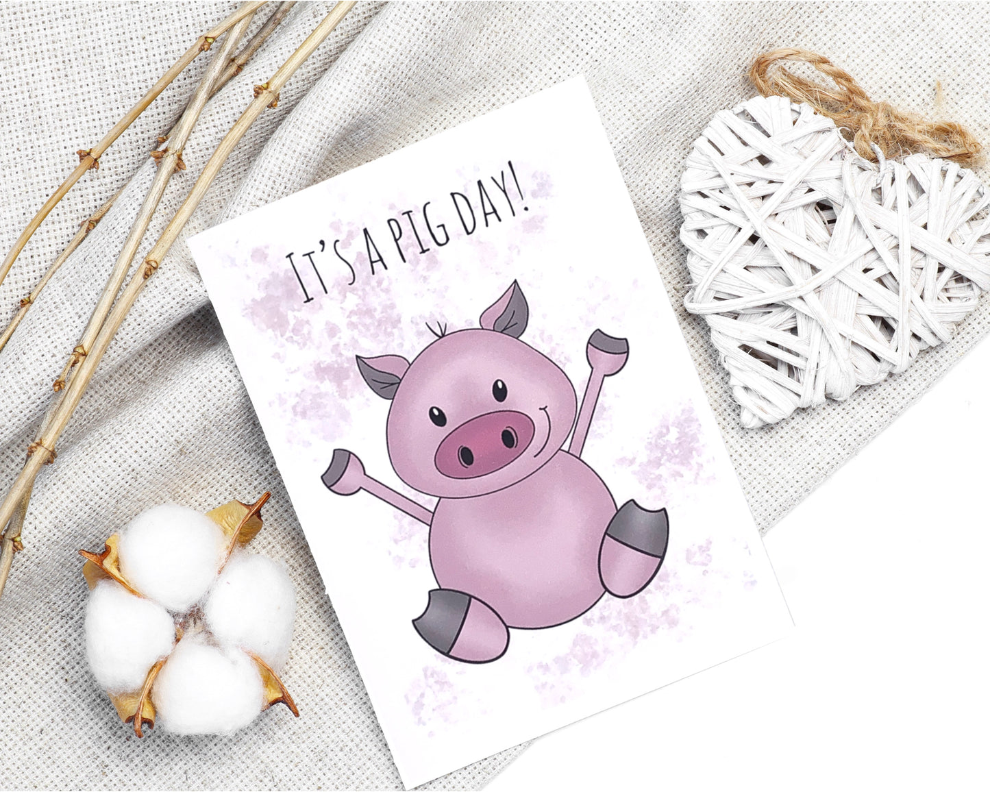 "It's A Pig Day" Card