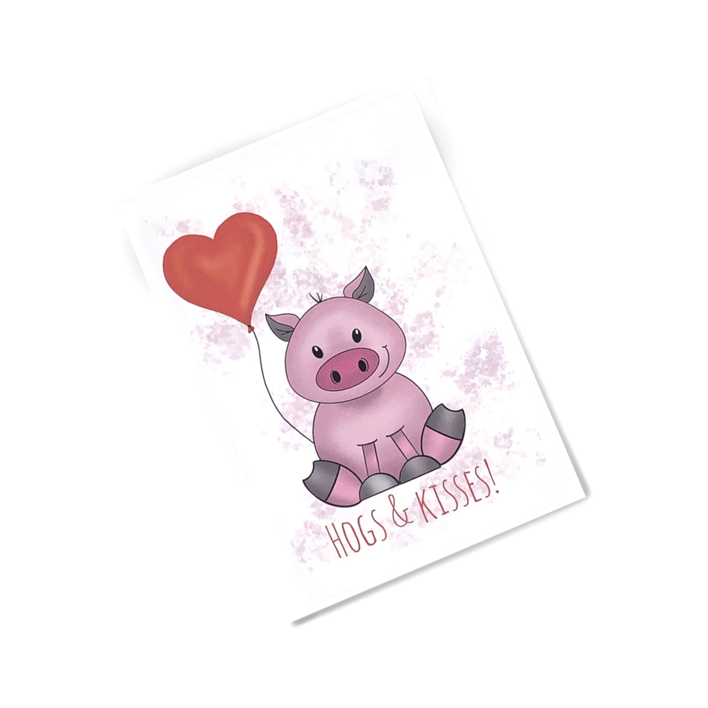 "Hogs & Kisses" Card