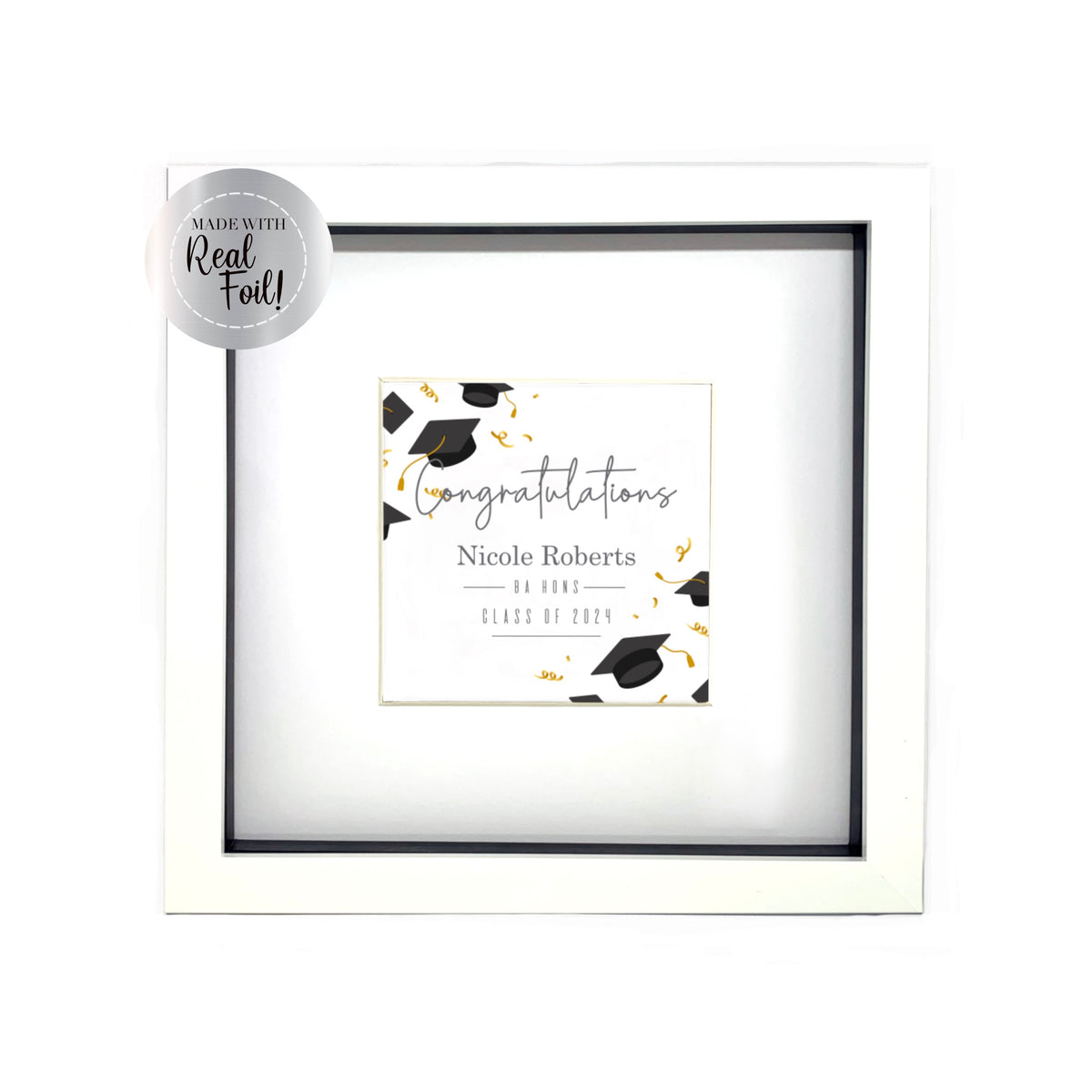 Folded Graduation Frame Personalised Foil Graduation Frame – Deadcrafty