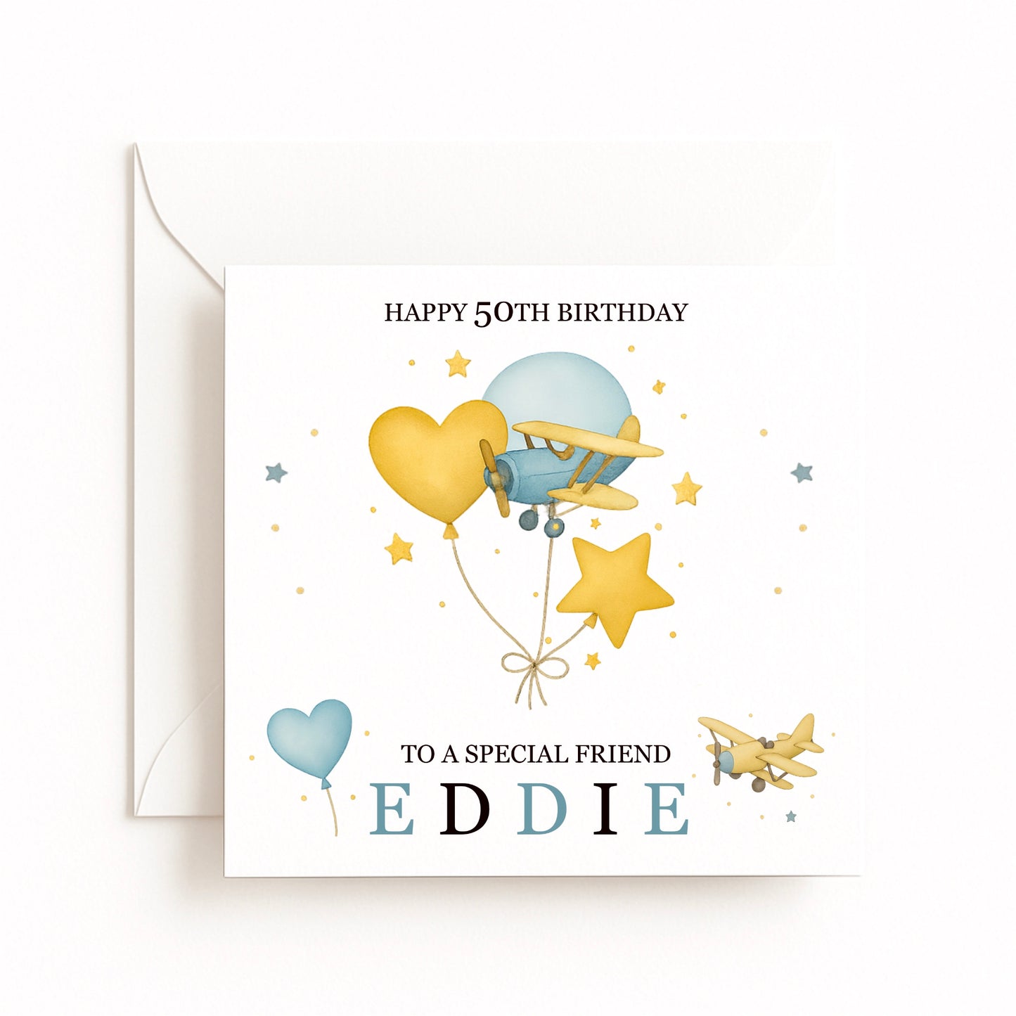 Personalised Plane Birthday Card