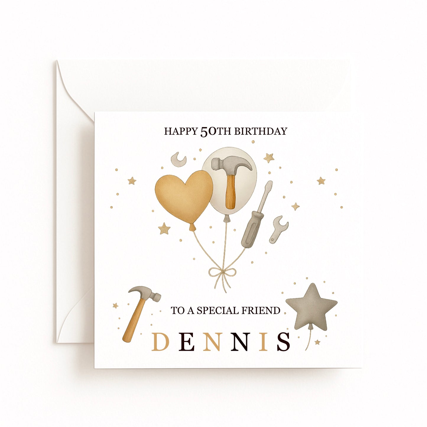 Personalised Tool Birthday Card