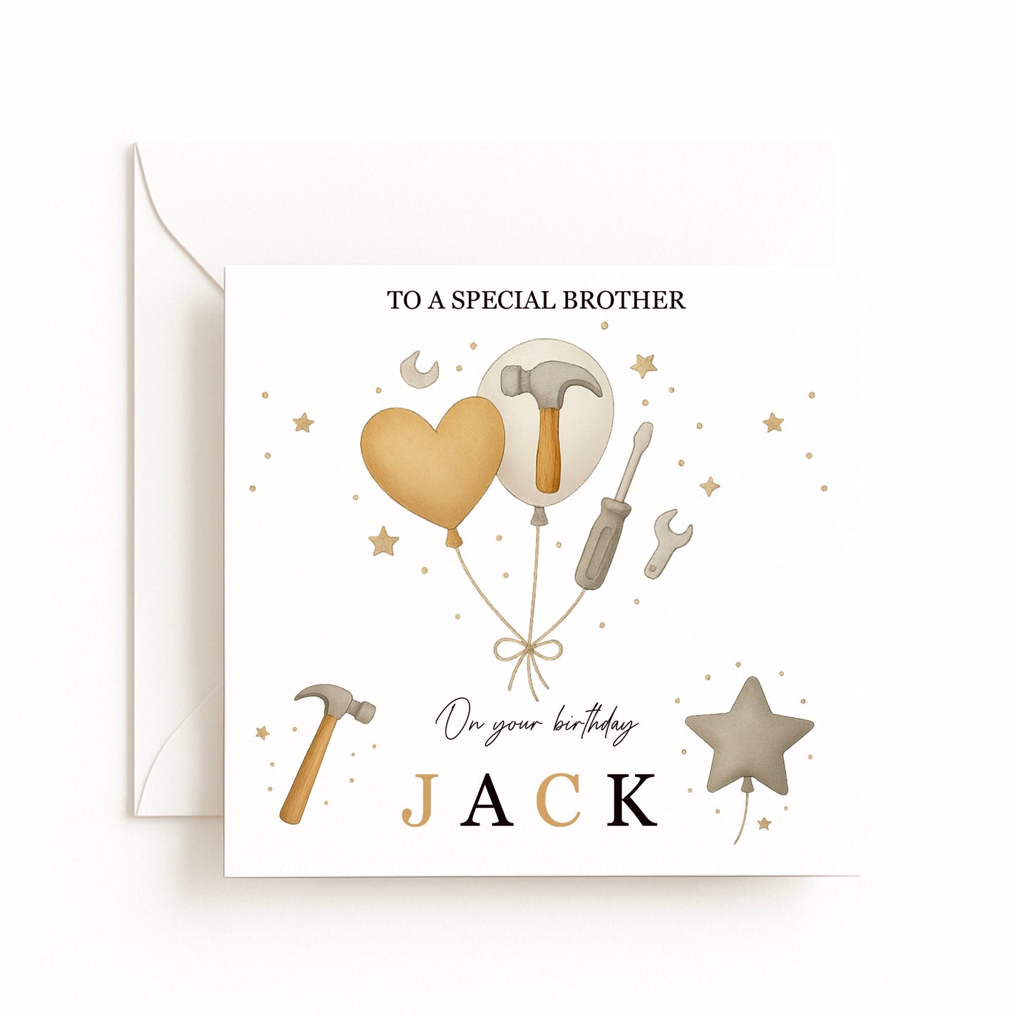 Personalised Tool Birthday Card