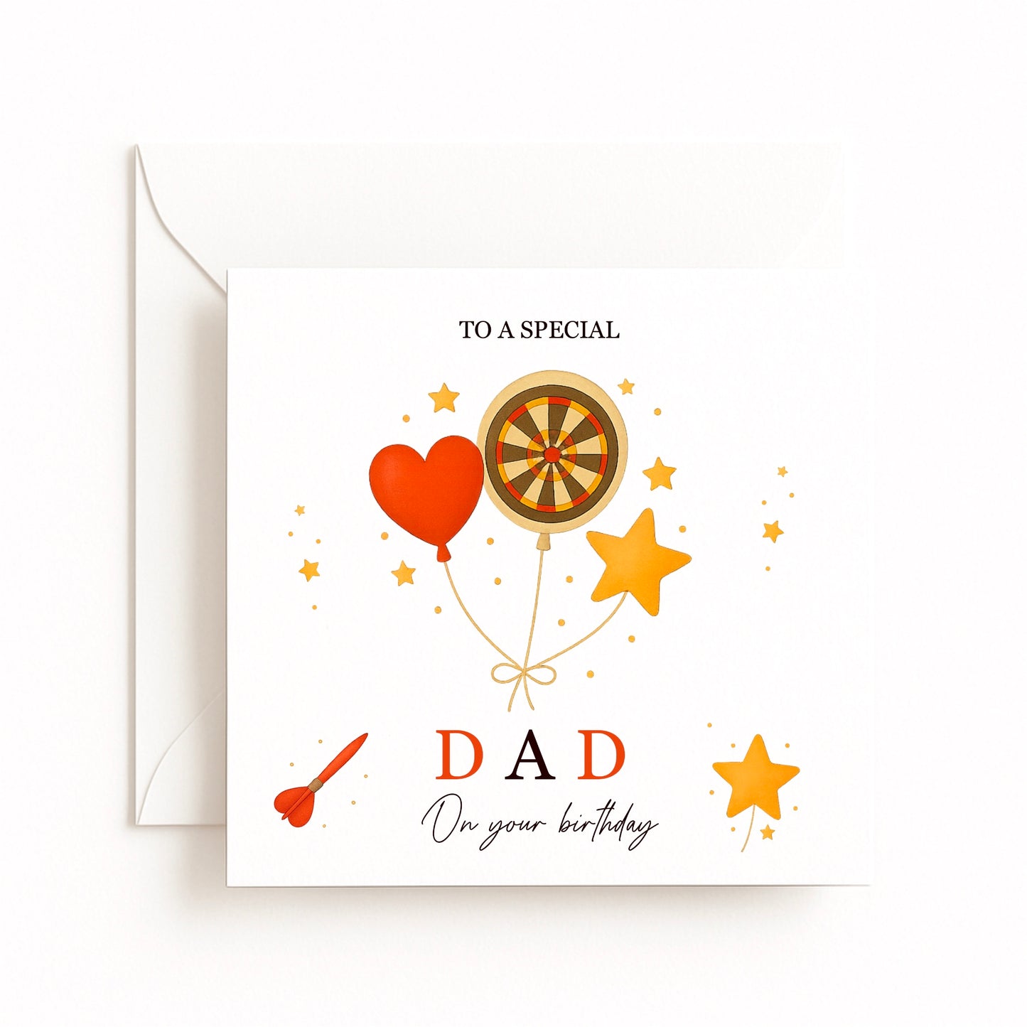 Personalised Darts Birthday Card