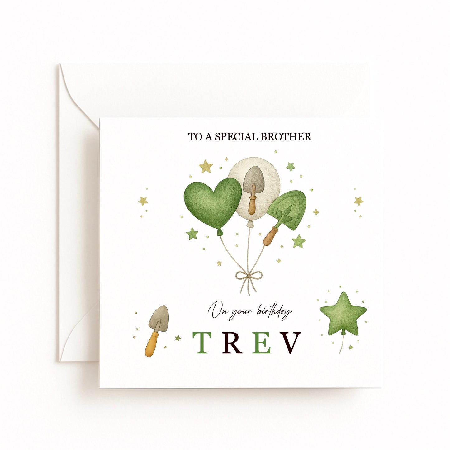 Personalised Gardener Birthday Card