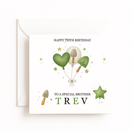 Personalised Gardener Birthday Card