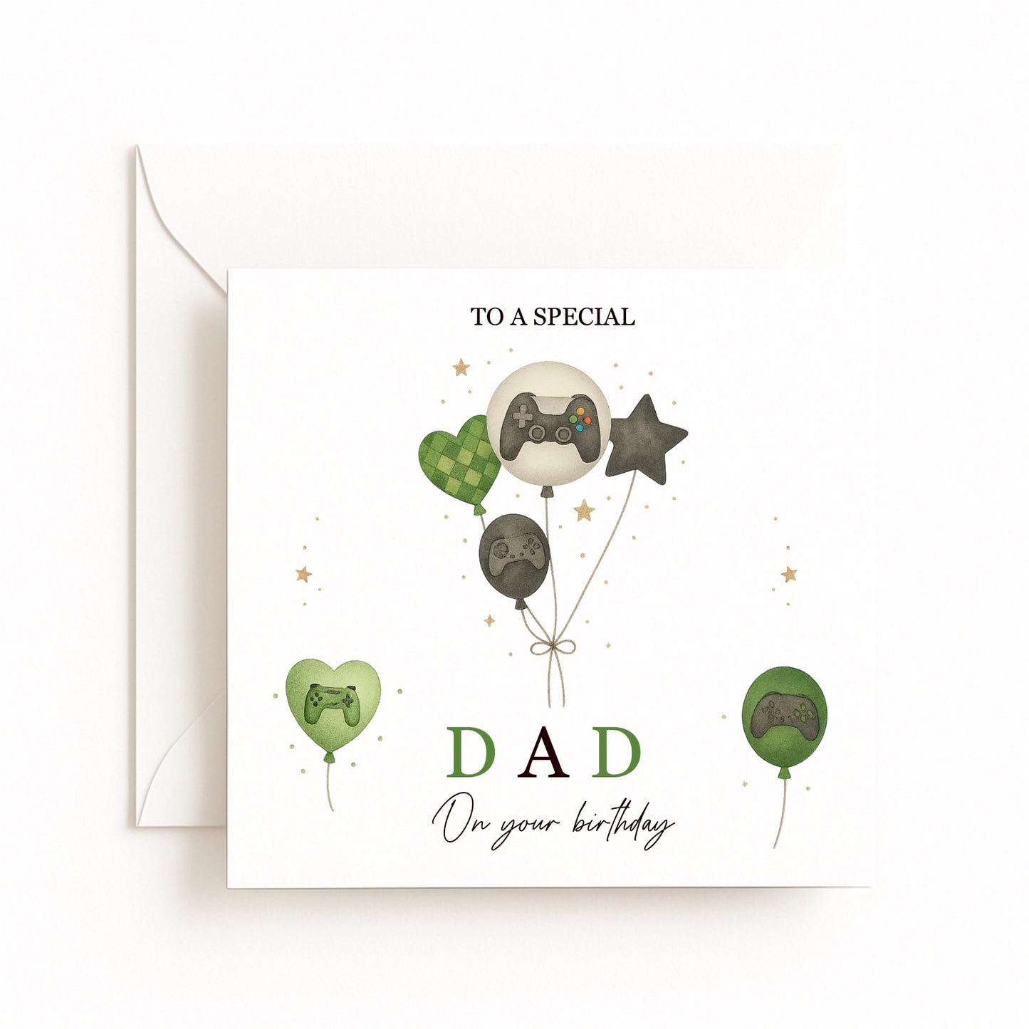 Personalised Gamer Birthday Card