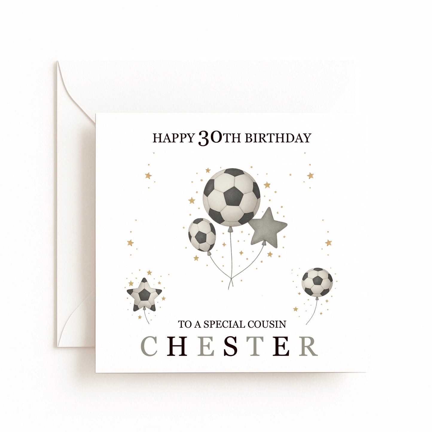 Personalised Football Birthday Card