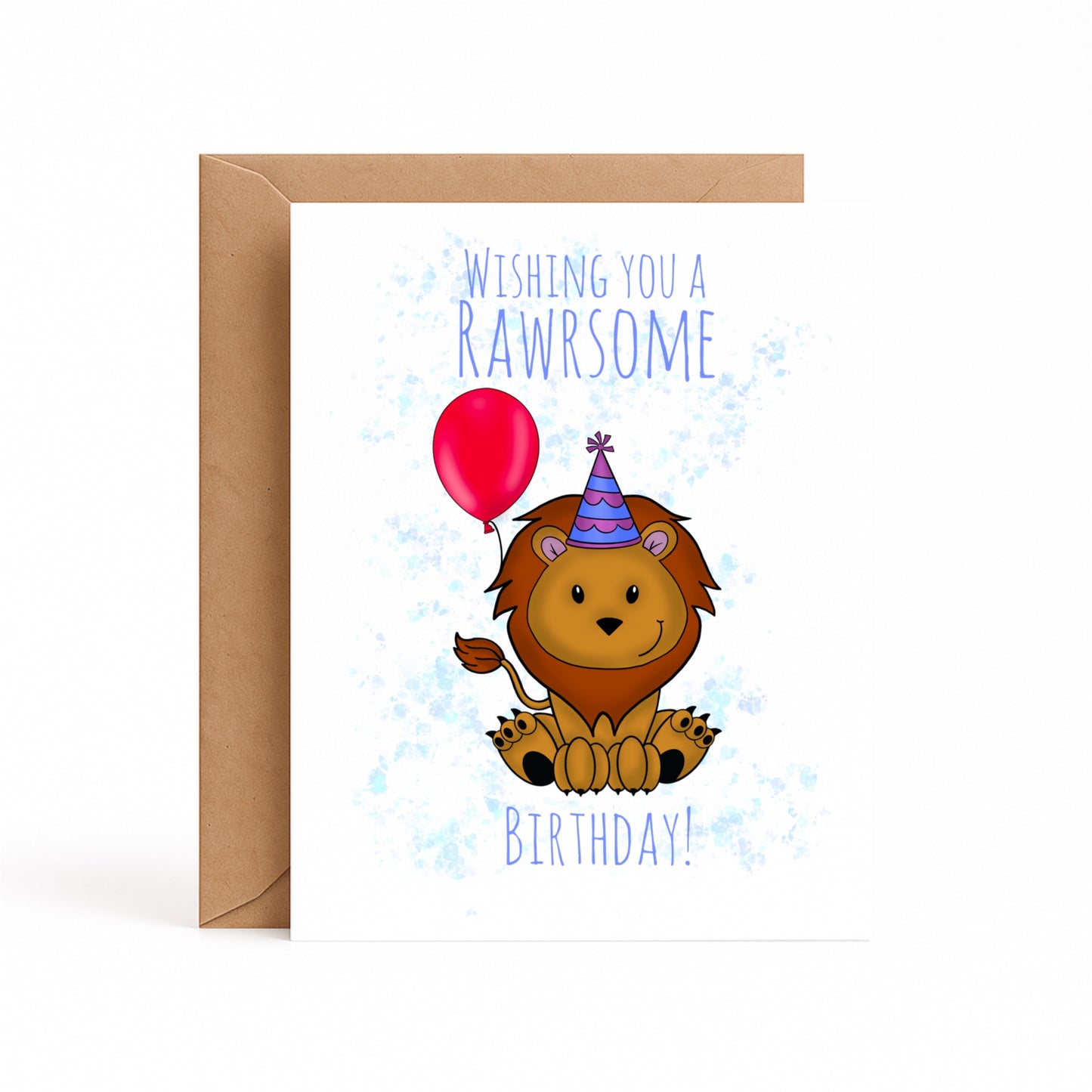 Lion Birthday Card (Rawrsome Birthday)