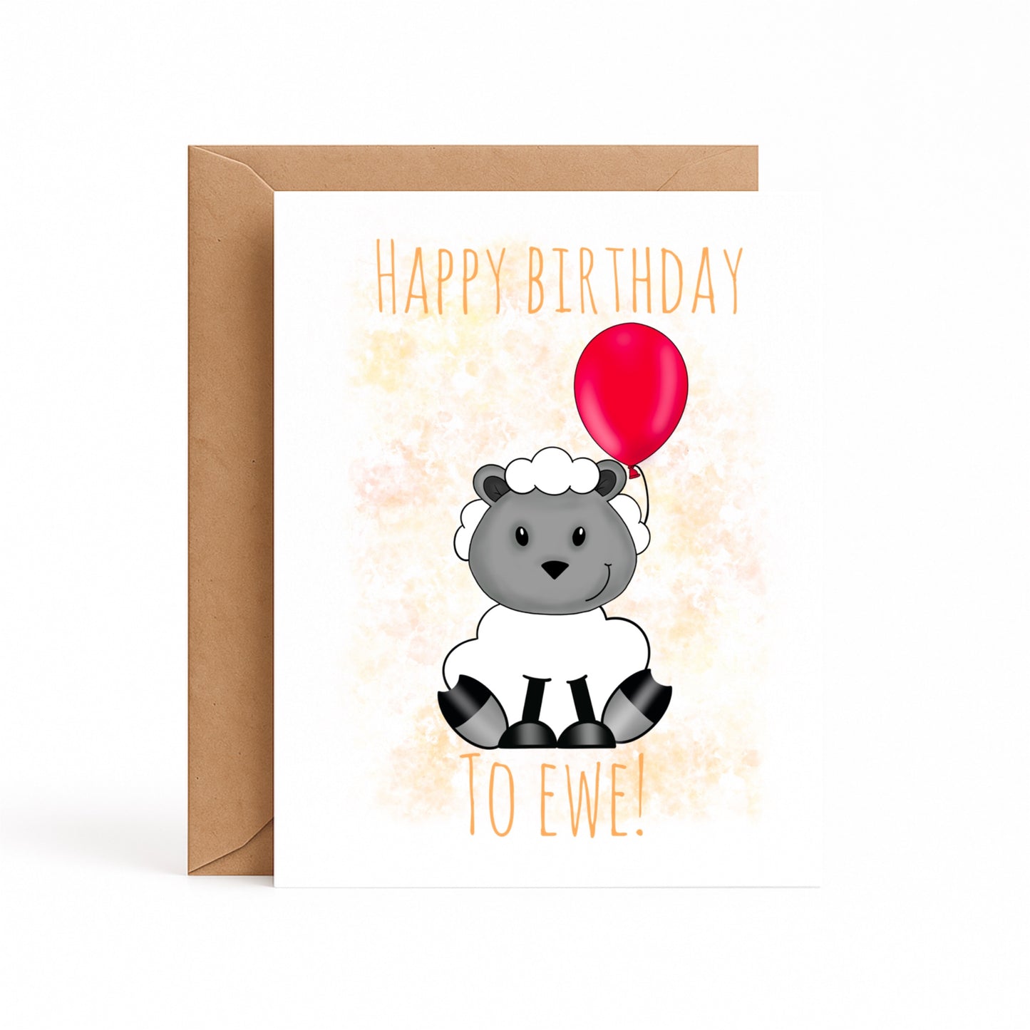 Sheep Birthday Card (Happy Birthday To Ewe)