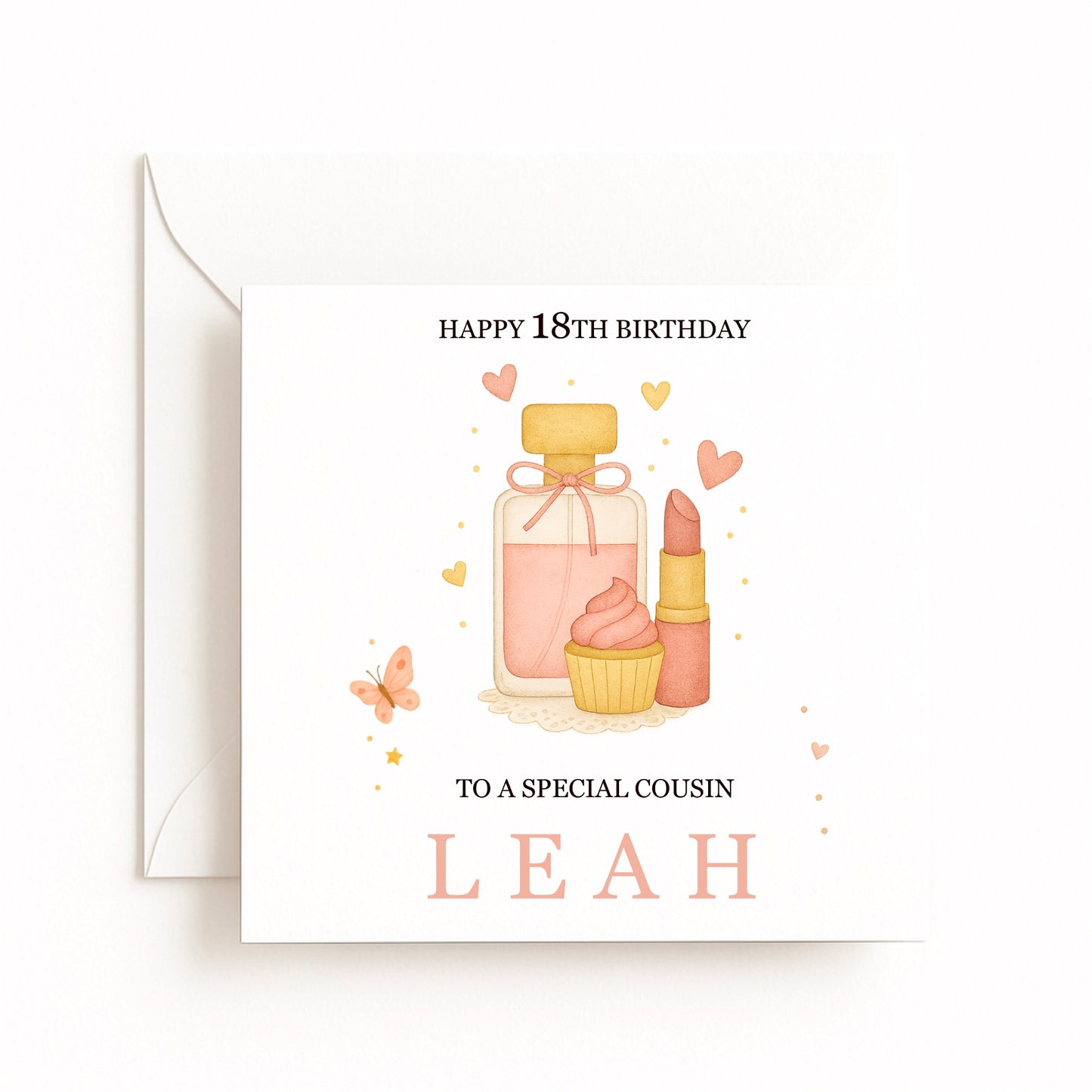 Perfume & Lipstick Birthday Card
