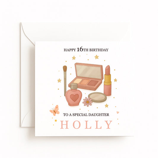 Makeup Set Birthday Card