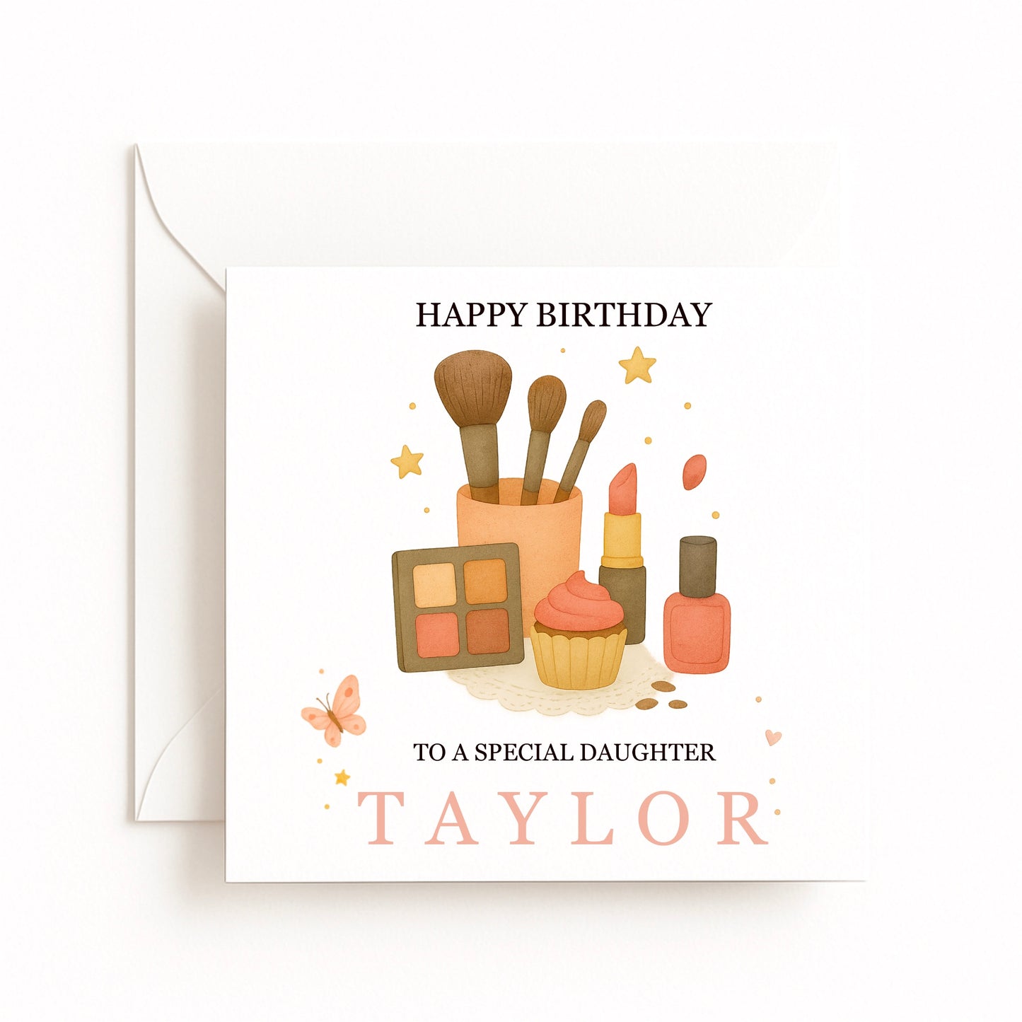 Makeup Brushes Birthday Card