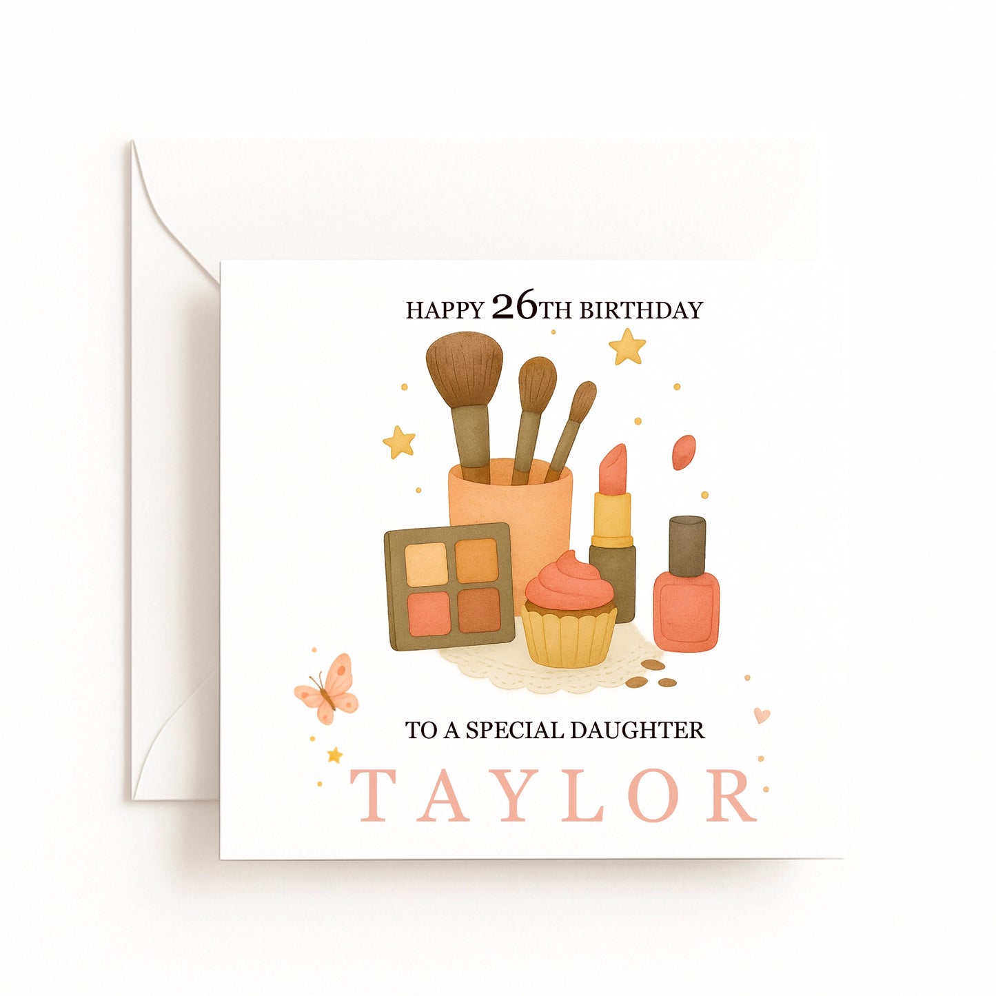 Makeup Brushes Birthday Card