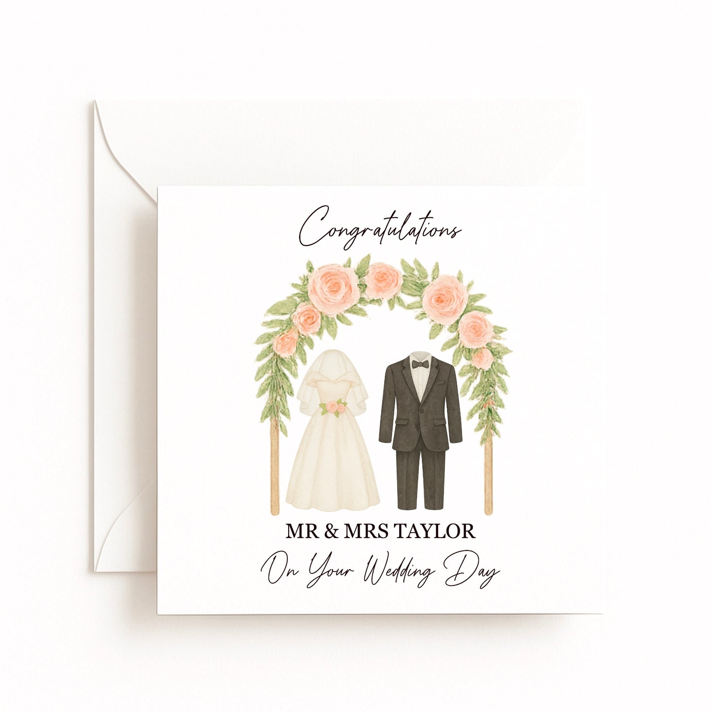 Wedding Arch & Outfits Card