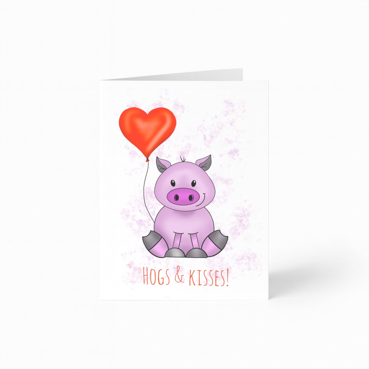 Hogs & Kisses Pig Card