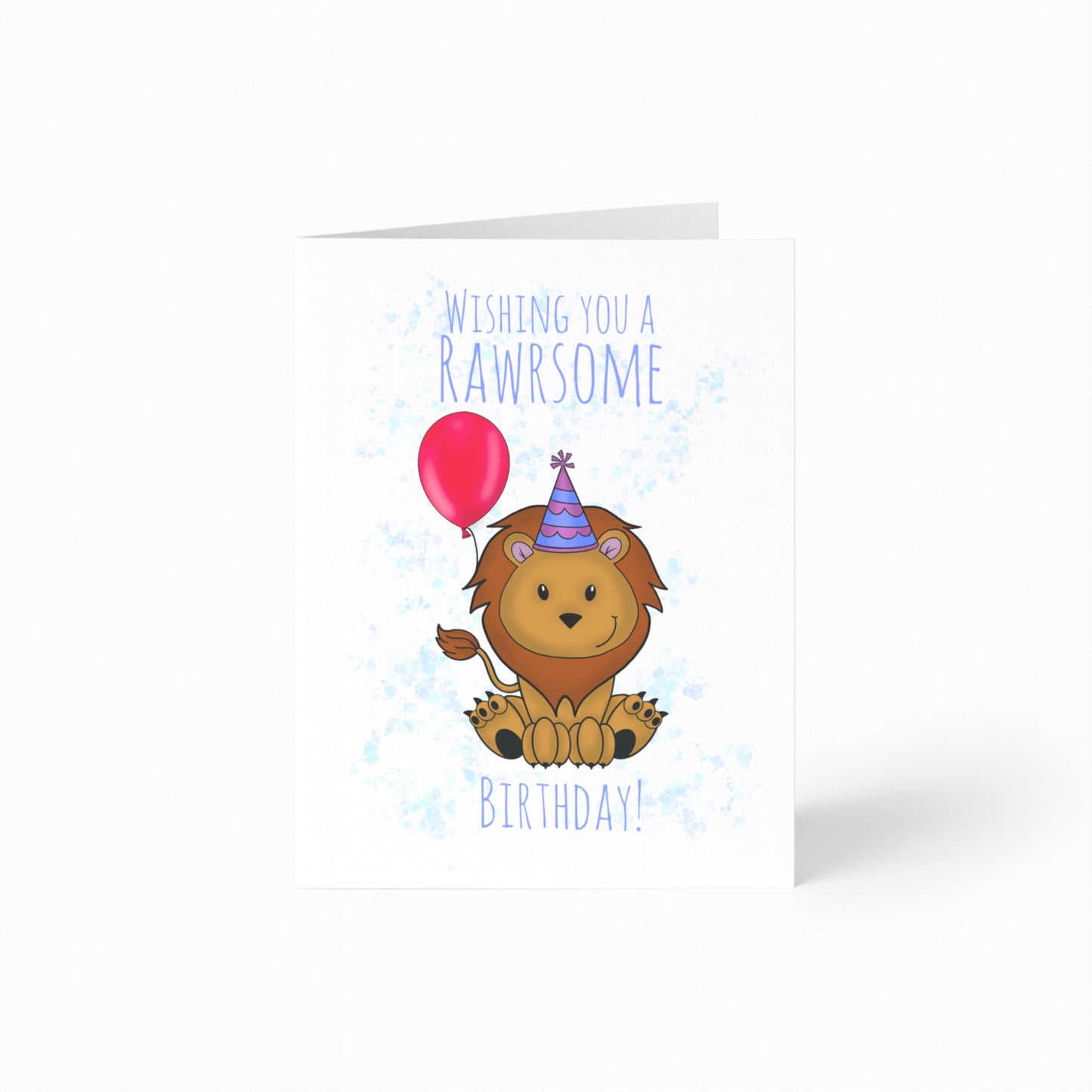Lion Birthday Card (Rawrsome Birthday)