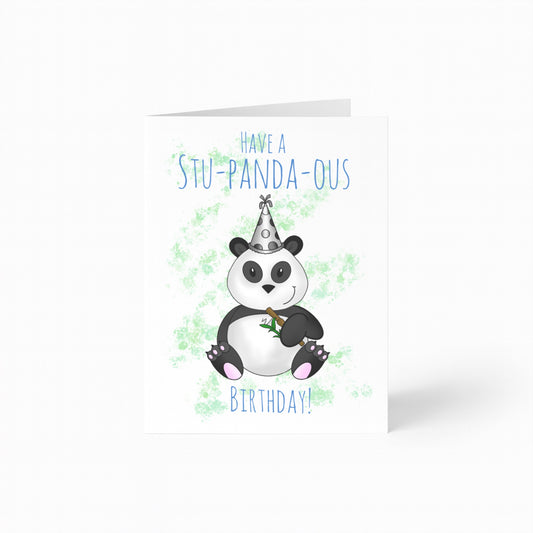 Panda Birthday Card (Stu-Panda-Ous Birthday)