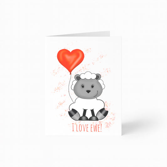 "I Love Ewe" Card