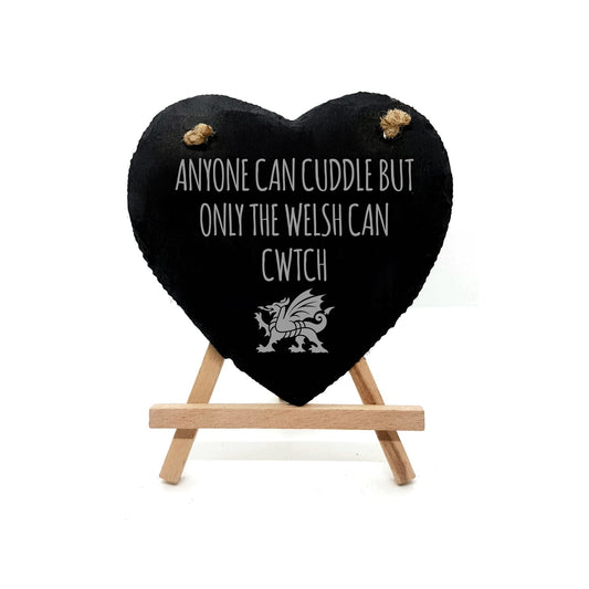 Welsh Cwtch Slate Heart