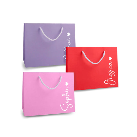 Personalised Name & Heart Gift Bag