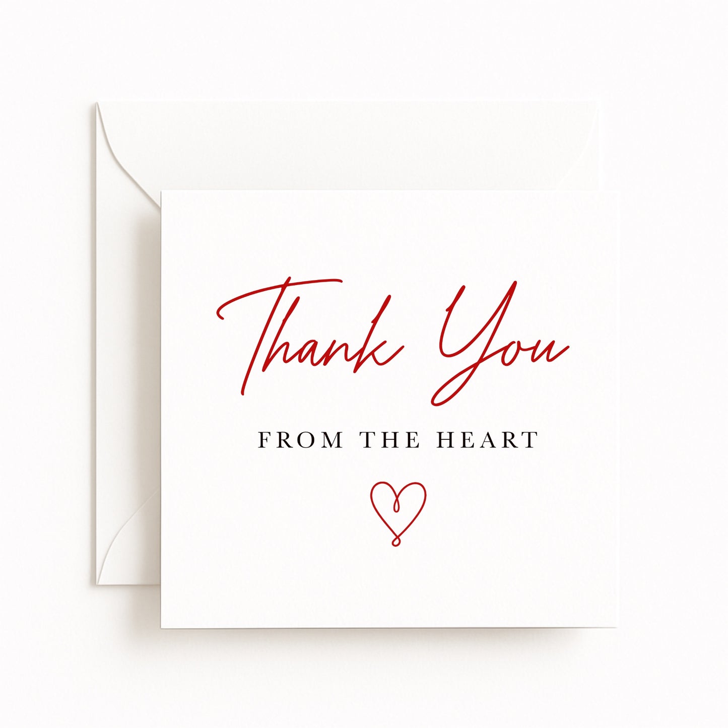 Thank You From The Heart Card