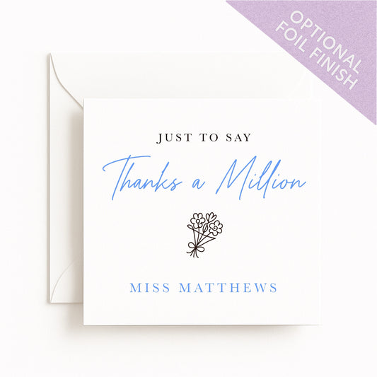 Thanks A Million Card